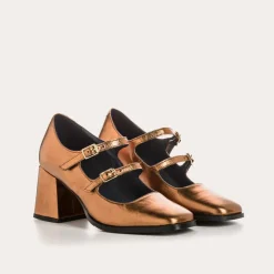 BABIES A TALONS BONIE CUIR METALLISE