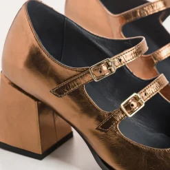 BABIES A TALONS BONIE CUIR METALLISE
