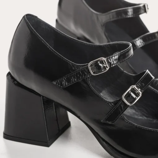 BABIES A TALONS BONIE CUIR METALLISE