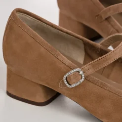 BABIES A TALONS KELLY STRASS CUIR VELOURS