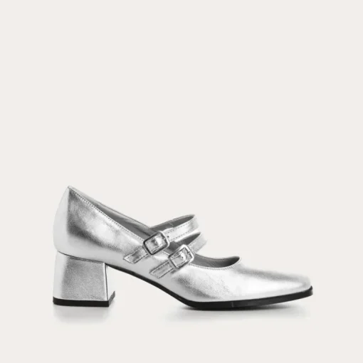 BABIES A TALONS LADY CUIR METALLISE