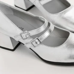BABIES A TALONS LADY CUIR METALLISE
