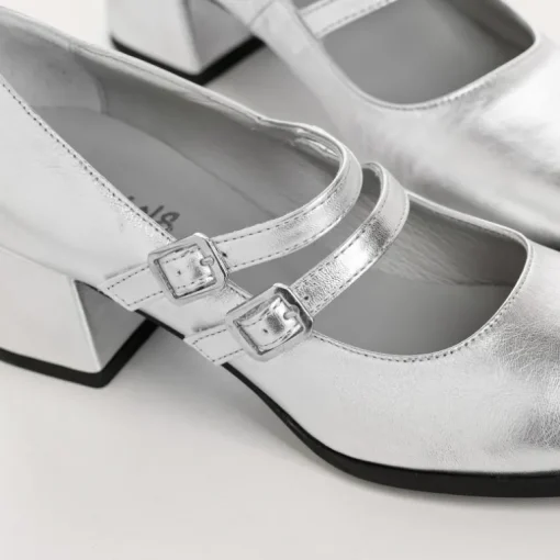 BABIES A TALONS LADY CUIR METALLISE