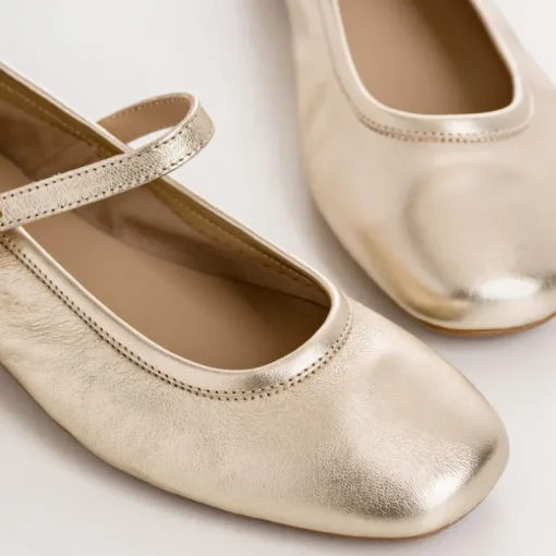 BABIES HONOR CUIR METALLISE