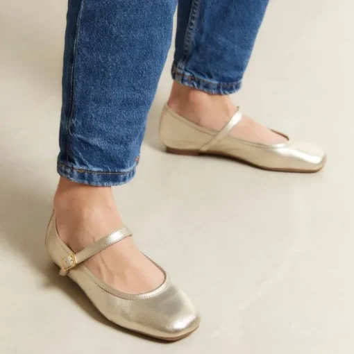 BABIES HONOR CUIR METALLISE
