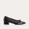 BALLERINES A TALONS FETICHE CUIR