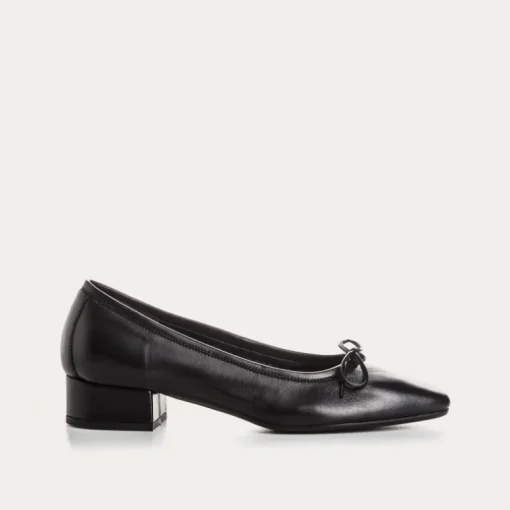 BALLERINES A TALONS FETICHE CUIR