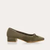 BALLERINES A TALONS FETICHE CUIR VELOURS
