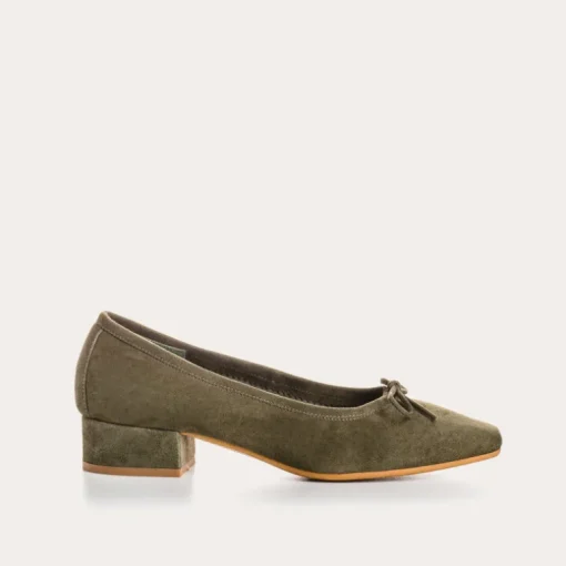 BALLERINES A TALONS FETICHE CUIR VELOURS