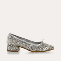 BALLERINES A TALONS FETICHE GLITTER