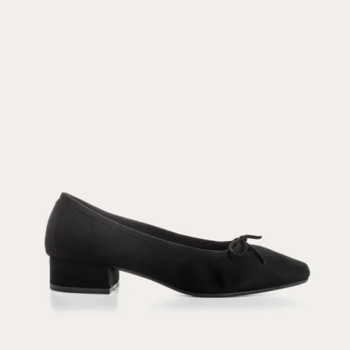 BALLERINES A TALONS FETICHE CUIR VELOURS