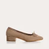 BALLERINES A TALONS FETICHE CUIR VELOURS
