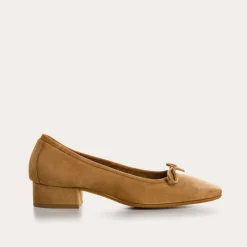 BALLERINES A TALONS FETICHE CUIR VELOURS