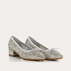 BALLERINES A TALONS FETICHE GLITTER