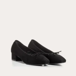 BALLERINES A TALONS FETICHE CUIR VELOURS