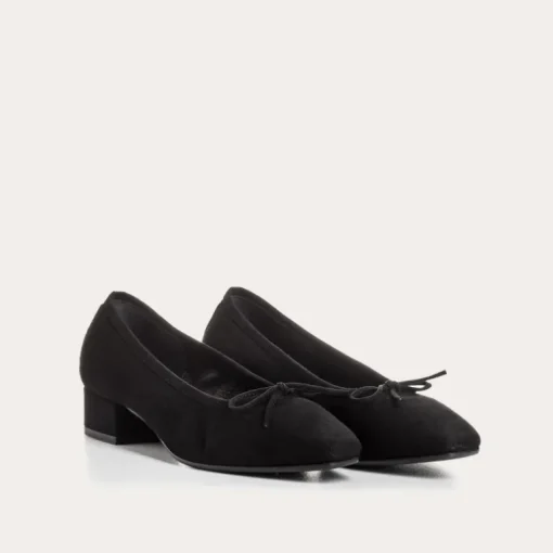 BALLERINES A TALONS FETICHE CUIR VELOURS