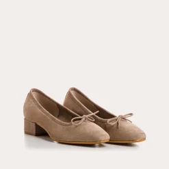 BALLERINES A TALONS FETICHE CUIR VELOURS