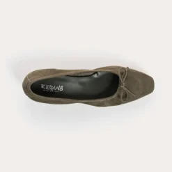 BALLERINES A TALONS FETICHE CUIR VELOURS