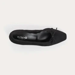 BALLERINES A TALONS FETICHE CUIR VELOURS