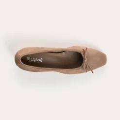 BALLERINES A TALONS FETICHE CUIR VELOURS