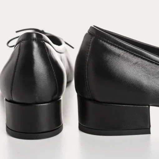 BALLERINES A TALONS FETICHE CUIR