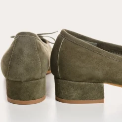 BALLERINES A TALONS FETICHE CUIR VELOURS