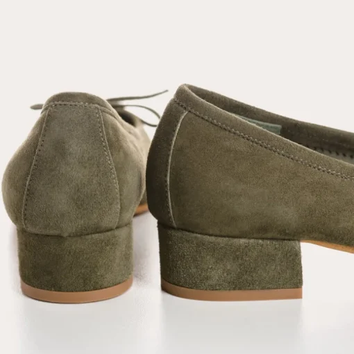 BALLERINES A TALONS FETICHE CUIR VELOURS