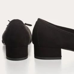 BALLERINES A TALONS FETICHE CUIR VELOURS