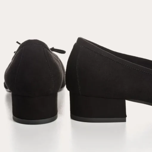 BALLERINES A TALONS FETICHE CUIR VELOURS