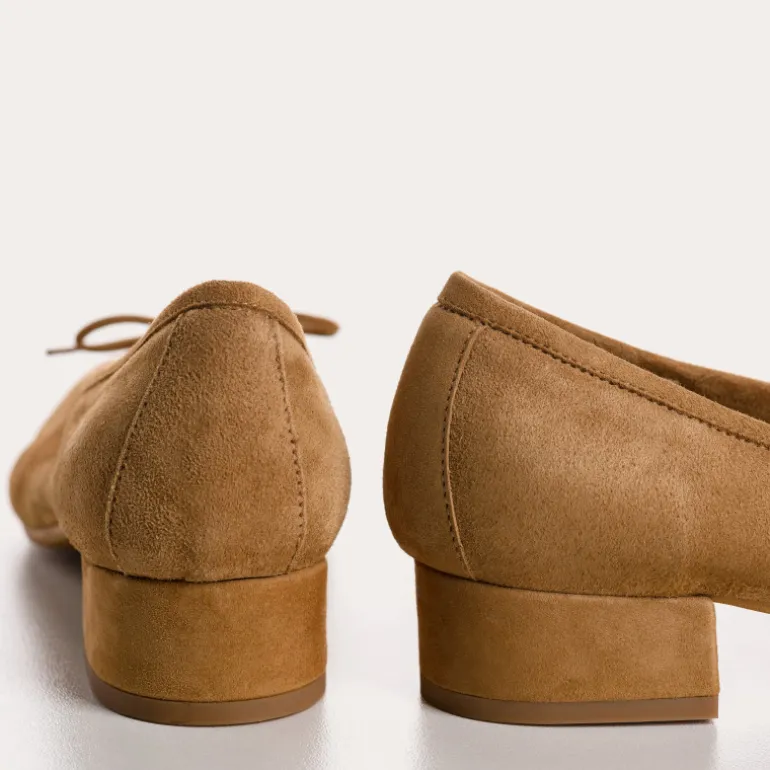 BALLERINES A TALONS FETICHE CUIR VELOURS