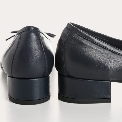 BALLERINES A TALONS FETICHE CUIR
