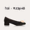 BALLERINES A TALONS KAMELIA en SOIE