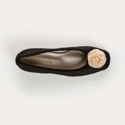 BALLERINES A TALONS KAMELIA en SOIE