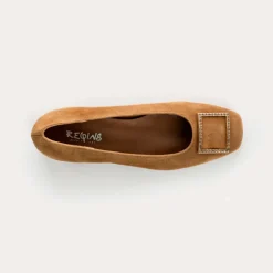BALLERINES A TALONS KARISSE CUIR VELOURS