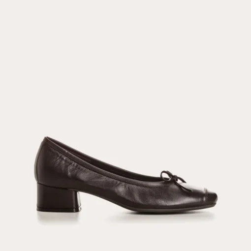 BALLERINES A TALONS KYRIEL CUIR