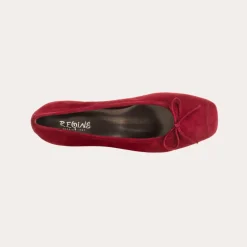 BALLERINES A TALONS KYRIEL CUIR VELOURS