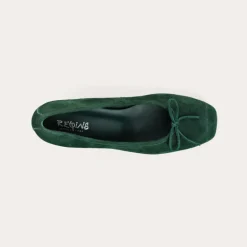 BALLERINES A TALONS KYRIEL CUIR VELOURS