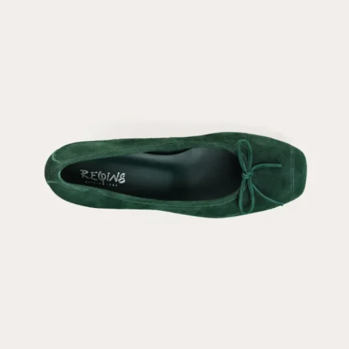 BALLERINES A TALONS KYRIEL CUIR VELOURS