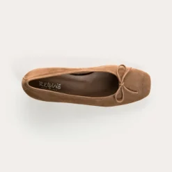 BALLERINES A TALONS KYRIEL CUIR VELOURS