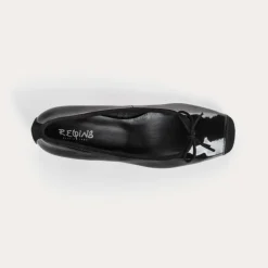 BALLERINES A TALONS KYRIEL VERNIS/CUIR VELOURS