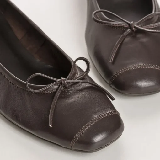 BALLERINES A TALONS KYRIEL CUIR