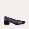 BALLERINES A TALONS RIVIERA CUIR METALLISE