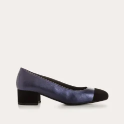BALLERINES A TALONS RIVIERA CUIR METALLISE
