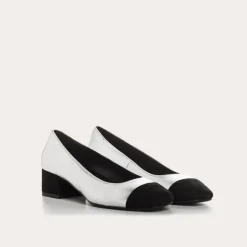 BALLERINES A TALONS RIVIERA CUIR METALLISE