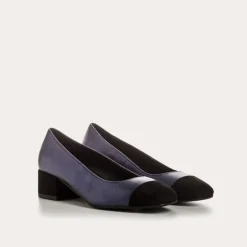 BALLERINES A TALONS RIVIERA CUIR METALLISE