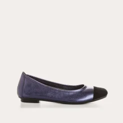 BALLERINES HALCINE CUIR METALLISE