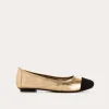 BALLERINES HALCINE CUIR METALLISE
