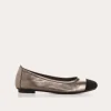 BALLERINES HALCINE CUIR METALLISE