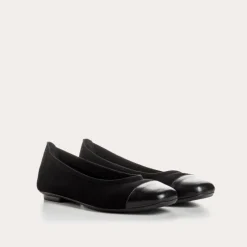 BALLERINES HALCINE CUIR VELOURS