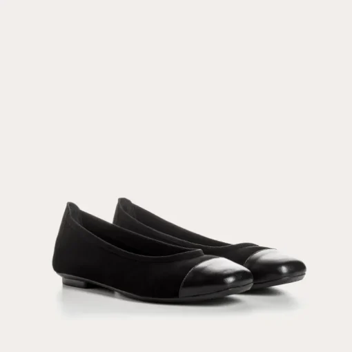 BALLERINES HALCINE CUIR VELOURS